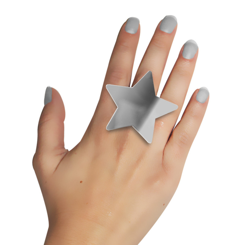 BAGUE COLORZ ARGENTEE