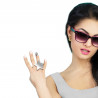 BAGUE COLORZ ARGENTEE BAGUE COLORZ ARGENTEE