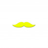 MOUSTACHE COLORZ JAUNE