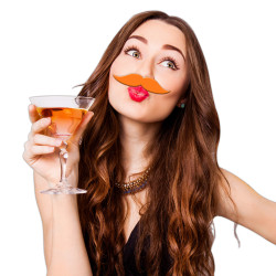 MOUSTACHE COLORZ ORANGE