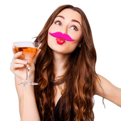 MOUSTACHE COLORZ ROSE