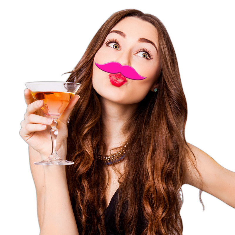 MOUSTACHE COLORZ ROSE