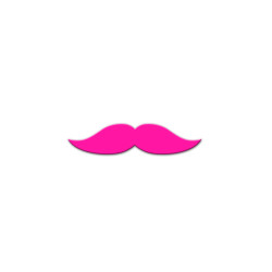 MOUSTACHE COLORZ ROSE