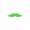 MOUSTACHE COLORZ VERTE