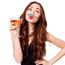 MOUSTACHE COLORZ ARGENTEE