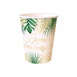 GOBELETS TROPICAL PARTY X6