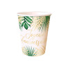 GOBELETS ANNIVERSAIRE TROPICAL X6