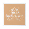 SERVIETTES ANNIVERSAIRE KRAFT X12