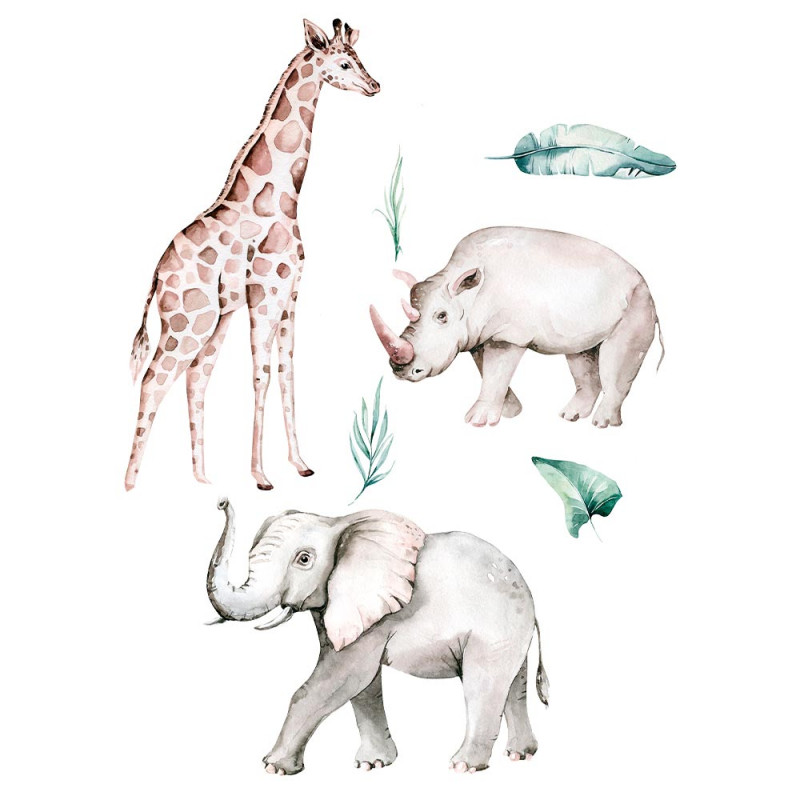 STICKER PM ANIMAUX SAFARI