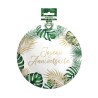ASSIETTES ANNIVERSAIRE TROPICAL X6