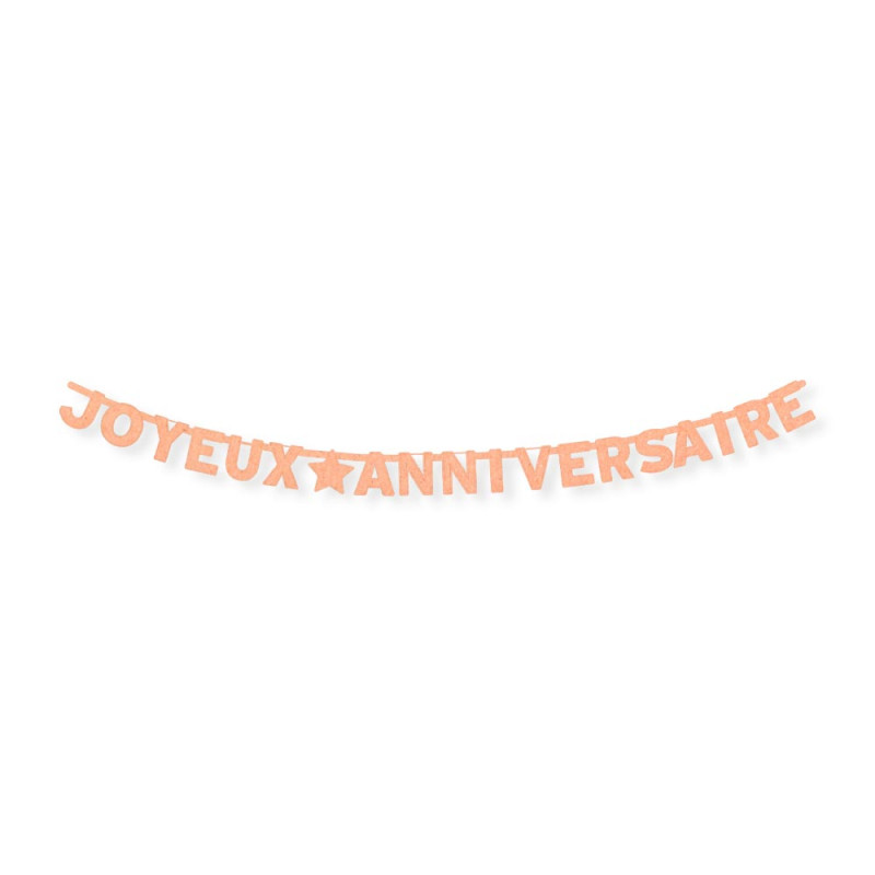 GUIRLANDE LETTRES ANNIVERSAIRE KRAFT