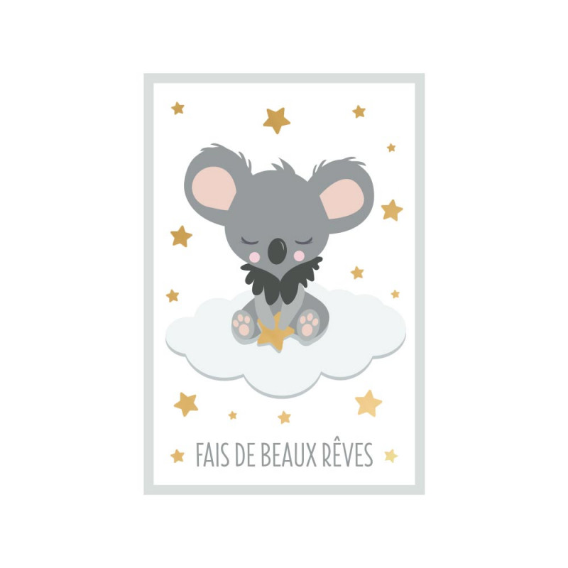 TOILE KOALA 20X30CMS