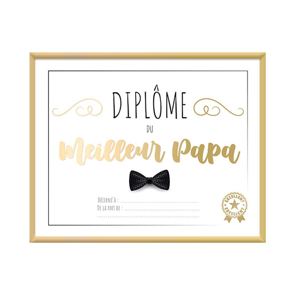 CADRE DIPLOME MEILLEUR PAPA CADRE DIPLOME MEILLEUR PAPA