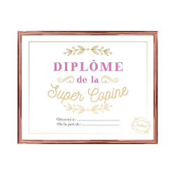 CADRE DIPLOME SUPER COPINE