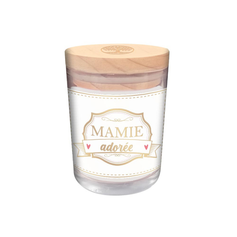 BOUGIE VERRE "MAMIE ADOREE" BOUGIE VERRE "MAMIE ADOREE"