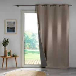 OCCULTANT CHAMBRAY UNI CRÉPUSCULE LIN 140x260cm