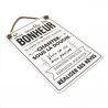PLAQUE MÉTAL "LA RECETTE DU BONHEUR" PLAQUE MÉTAL "LA RECETTE DU BONHEUR"