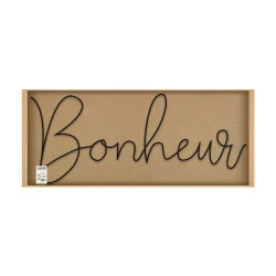 DÉCORATION EN MÉTAL "BONHEUR"