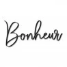 DÉCORATION EN MÉTAL "BONHEUR" DÉCORATION EN MÉTAL "BONHEUR"