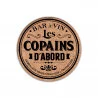 DÉCO MURALE BOUCHONS "LES COPAINS D'ABORD" D28cm DÉCO MURALE BOUCHONS "LES COPAINS D'ABORD" D28cm