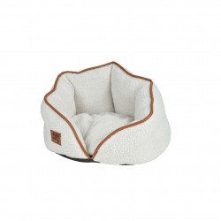 PANIER POUR CHIEN ROND LAINE WOOLY ÉCRU D40xH32cm