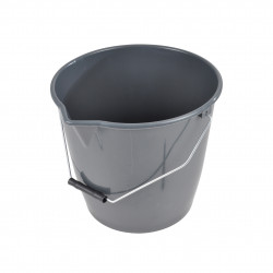 SEAU PLASTIQUE AVEC BEC ET ANSE METAL 12