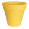 BAC A FLEURS PATIO ROND 40 JAUNE