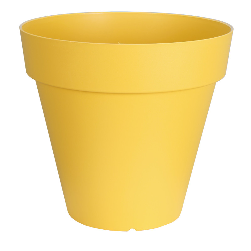 BAC A FLEURS PATIO ROND 50 JAUNE BAC A FLEURS PATIO ROND 50 JAUNE