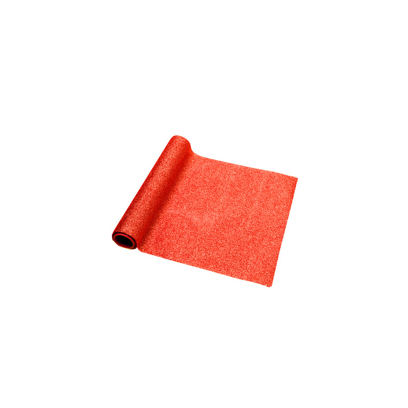 CHEMIN DE TABLE ETINCELANT ROUGES 30CMX