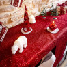 CHEMIN DE TABLE ETINCELANT ROUGES 30CMX