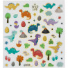 GOMMETTE DINO PHOSPO ET HOLO, COULEURS E