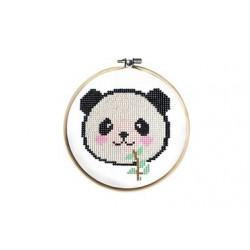 KIT DIAMOND PAINTING PANDA DIAM. 17CM :