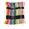 ECHEVEAUX DE COTON 8 M PASTELS X 12 PCS