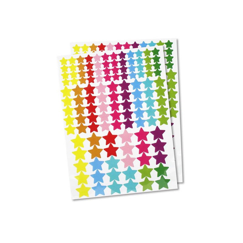 GOMMETTE ETOILES VIVES TAILLES ET COULEU