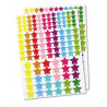 GOMMETTE ETOILES VIVES TAILLES ET COULEU