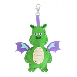 KIT PORTE-CLÉ FEUTRINE DRAGON 16x10cm