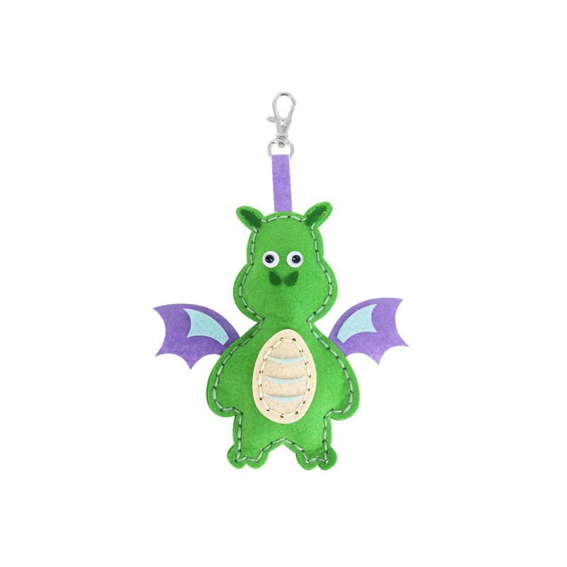 KIT PORTE-CLÉ FEUTRINE DRAGON 16x10cm KIT PORTE-CLÉ FEUTRINE DRAGON 16x10cm