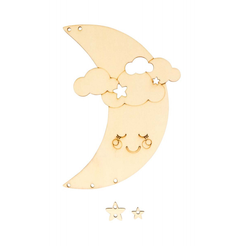 ATTRAPE-REVES LUNE GRAVE + ACCESSOIRES E