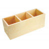 CAISSETTE BOIS 3 COMPARTIMENTS 24x9,5x9,