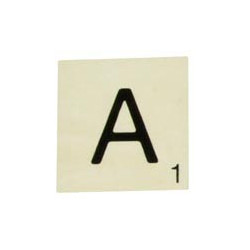 MAXI LETTRE DECO A, EN BOIS, 10 X 10 CM