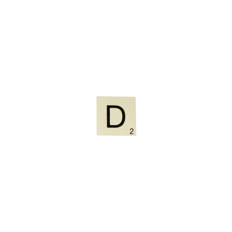 MAXI LETTRE DECO D, EN BOIS, 10 X 10 CM
