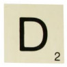 MAXI LETTRE DECO D, EN BOIS, 10 X 10 CM