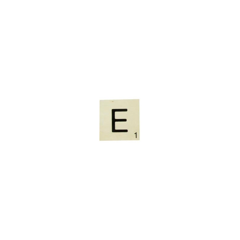 MAXI LETTRE DECO E, EN BOIS, 10 X 10 CM