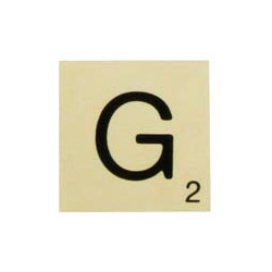 MAXI LETTRE DECO G, EN BOIS, 10 X 10 CM