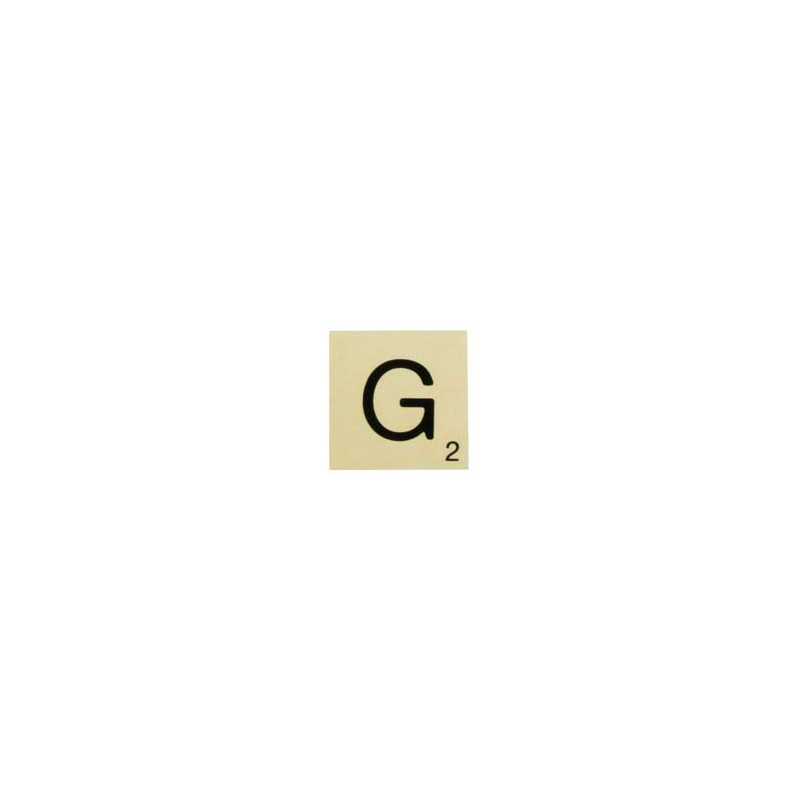 MAXI LETTRE DECO G, EN BOIS, 10 X 10 CM