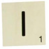 MAXI LETTRE DECO I, EN BOIS, 10 X 10 CM