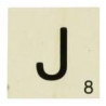 MAXI LETTRE DECO J, EN BOIS, 10 X 10 CM