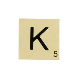 MAXI LETTRE DECO K, EN BOIS, 10 X 10 CM