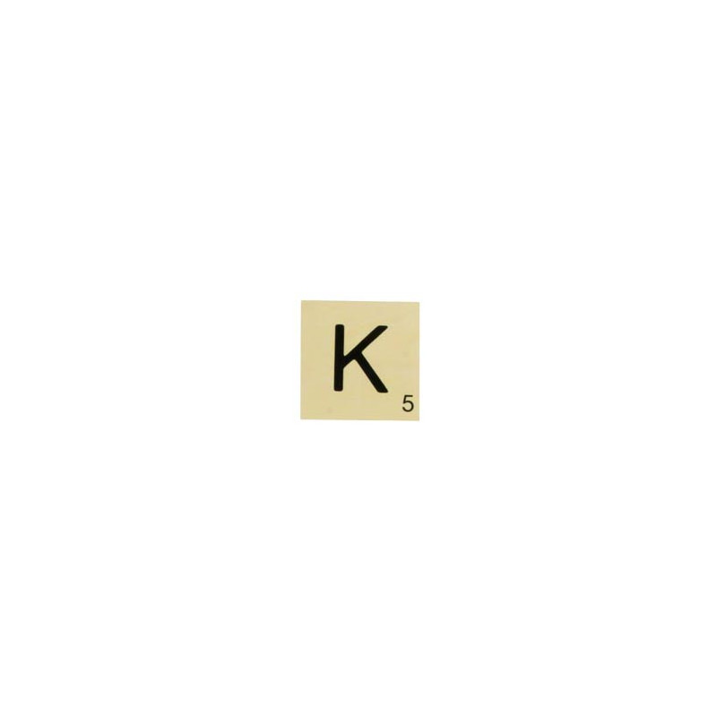 MAXI LETTRE DECO K, EN BOIS, 10 X 10 CM