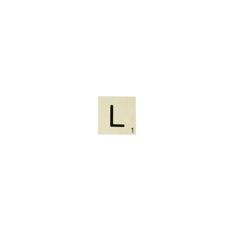 MAXI LETTRE DECO L, EN BOIS, 10 X 10 CM